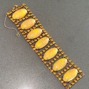 Vintage Gemstone Crystal Bracelet